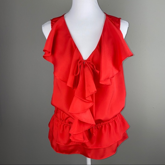 Apostrophe Tops - Apostrophe Red Blouse